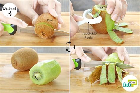 Oct 25, 2016 · STEP 1: Chop each end of the kiwi off. STEP 2: Make a small incision lengthways across the kiwi's skin, not slicing through the kiwi itself but enough that you can get a teaspoon under the skin ... 